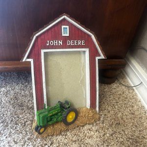 Vintage Enesco John Deere Barn Photo Frame 3.5'x5' 3D Tractor